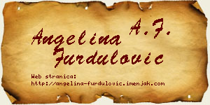 Angelina Furdulović vizit kartica